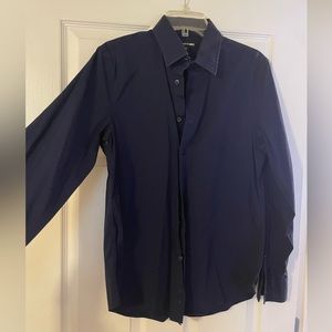 Men’s Express navy button up